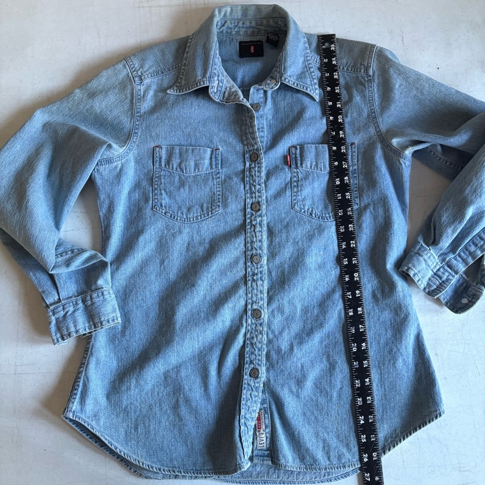 SOLD Upcycled Aerosmith Levi’s Denim Shirt - Picture 7 of 12